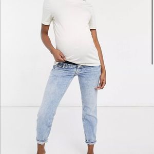Maternity Jeans | River Island | Comfort Stretch | Over Bump | Mid Blue | NWT